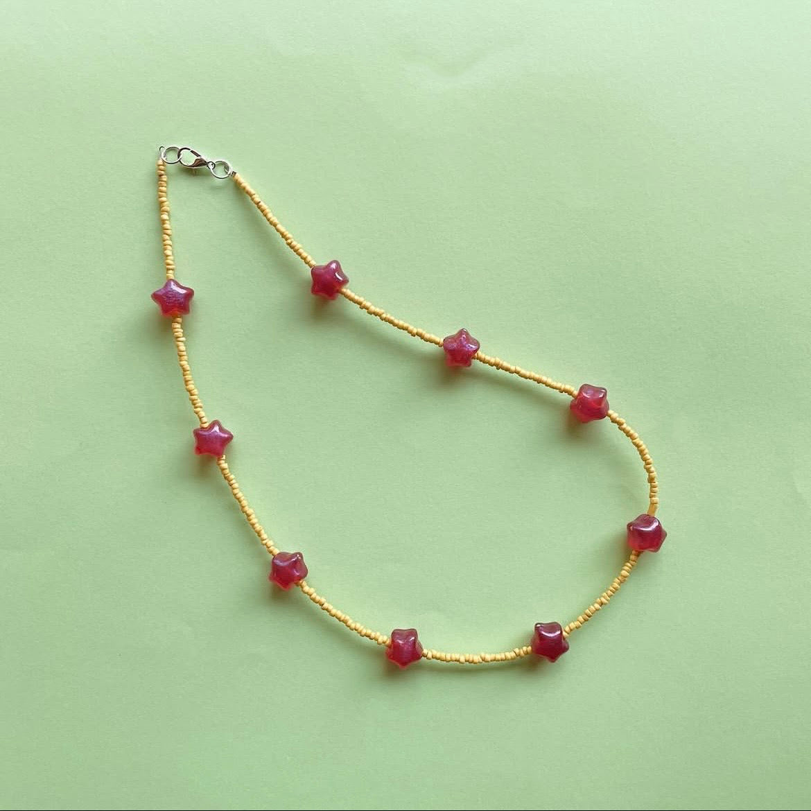 Pink stars necklace ✨