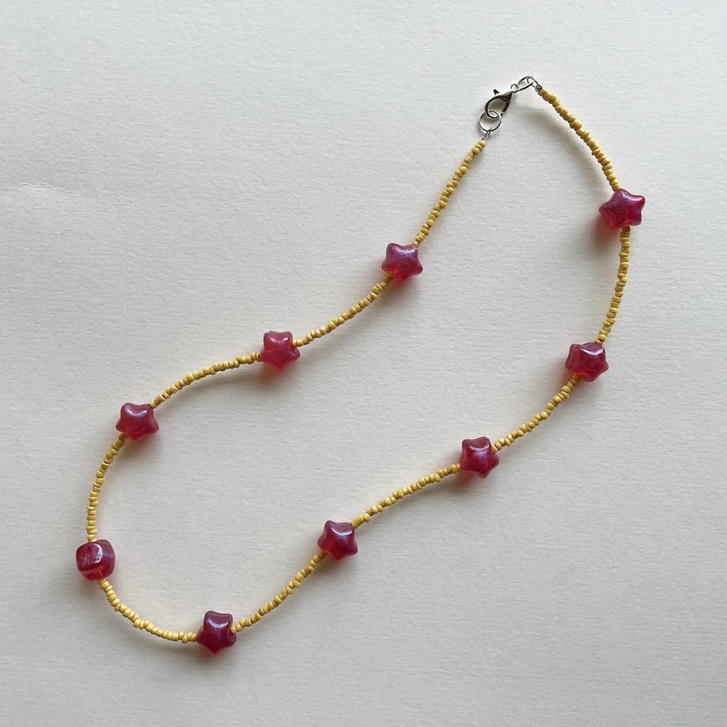 Pink stars necklace ✨
