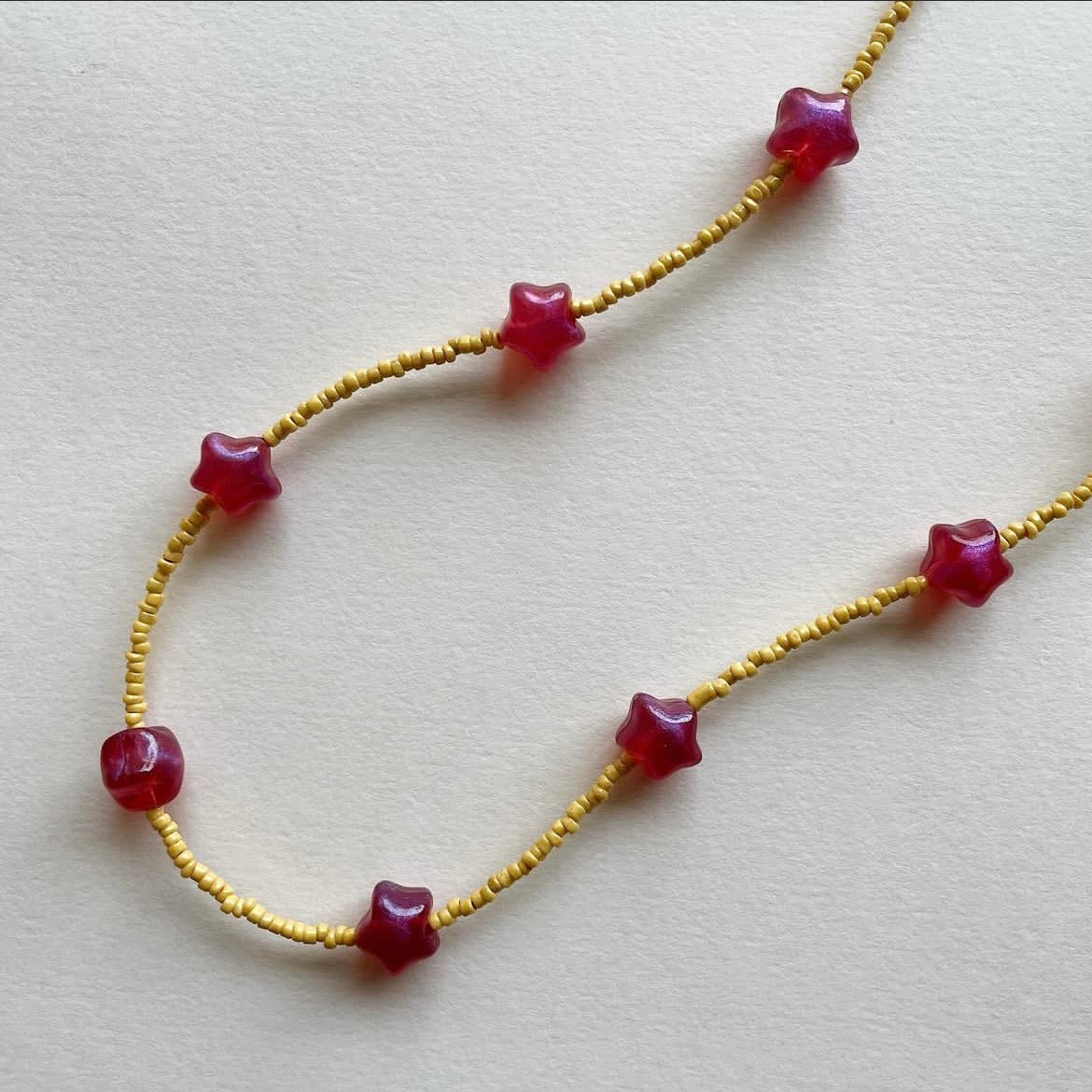Pink stars necklace ✨