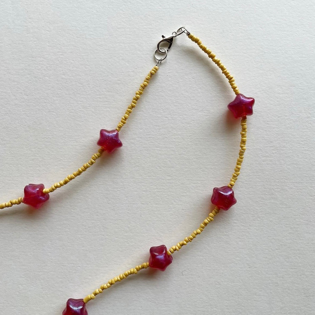 Pink stars necklace ✨