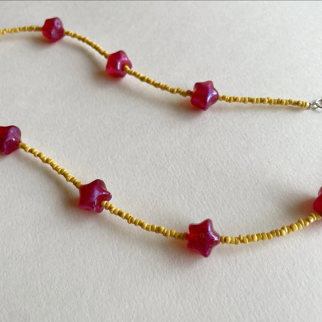 Pink stars necklace ✨