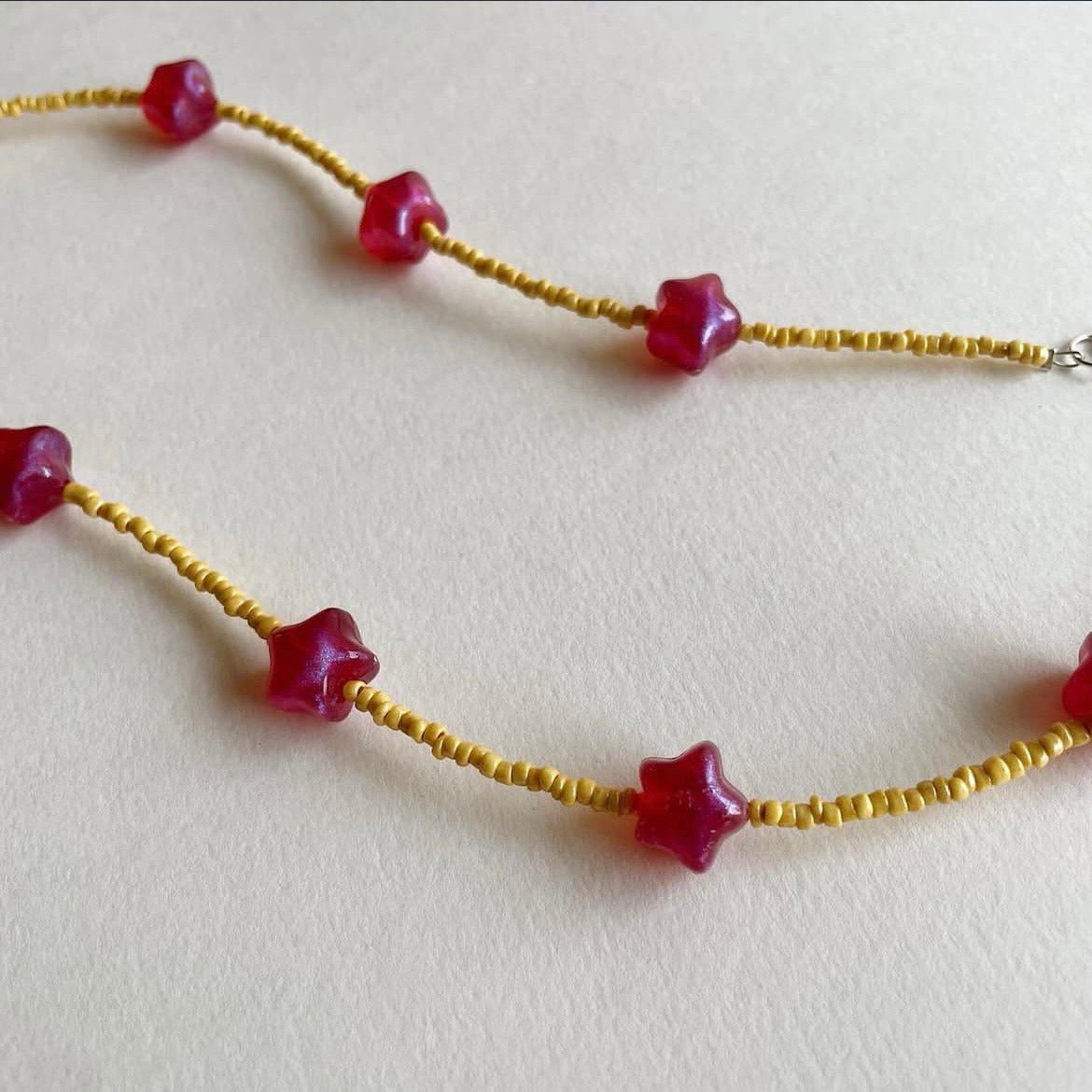Pink stars necklace ✨