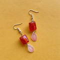 Tangerine + petal earrings ✨