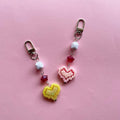 Pixel heart keychains ✨