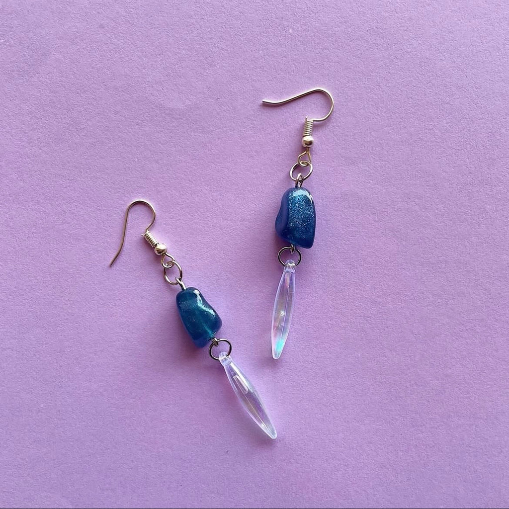 Blue longline earrings ✨