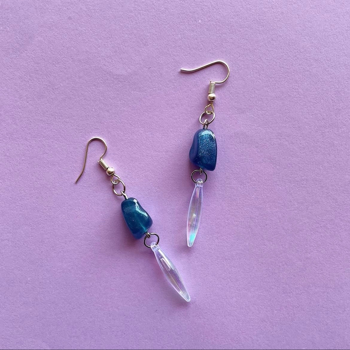 Blue longline earrings ✨