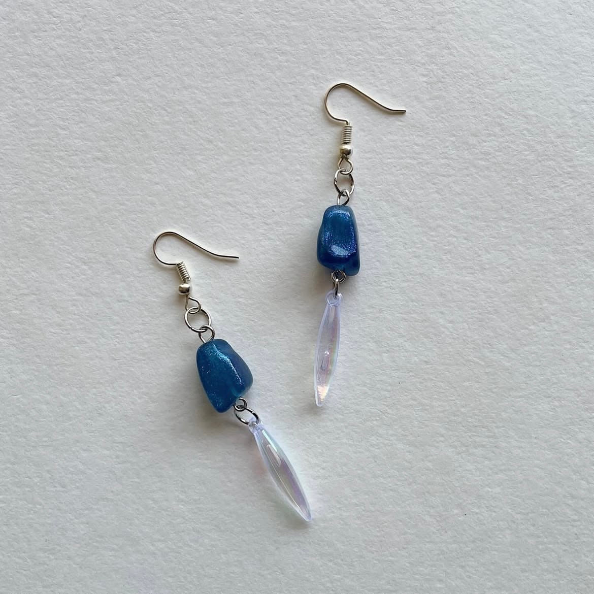 Blue longline earrings ✨
