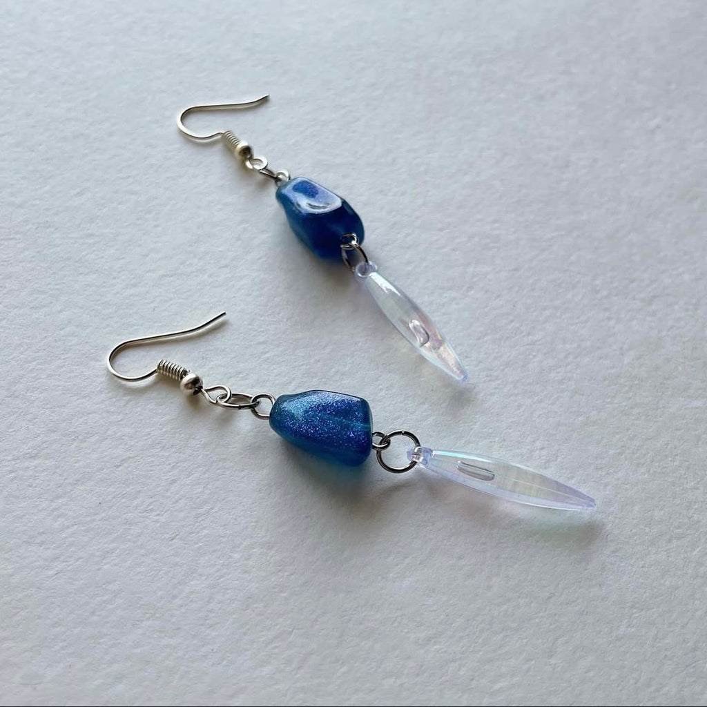 Blue longline earrings ✨