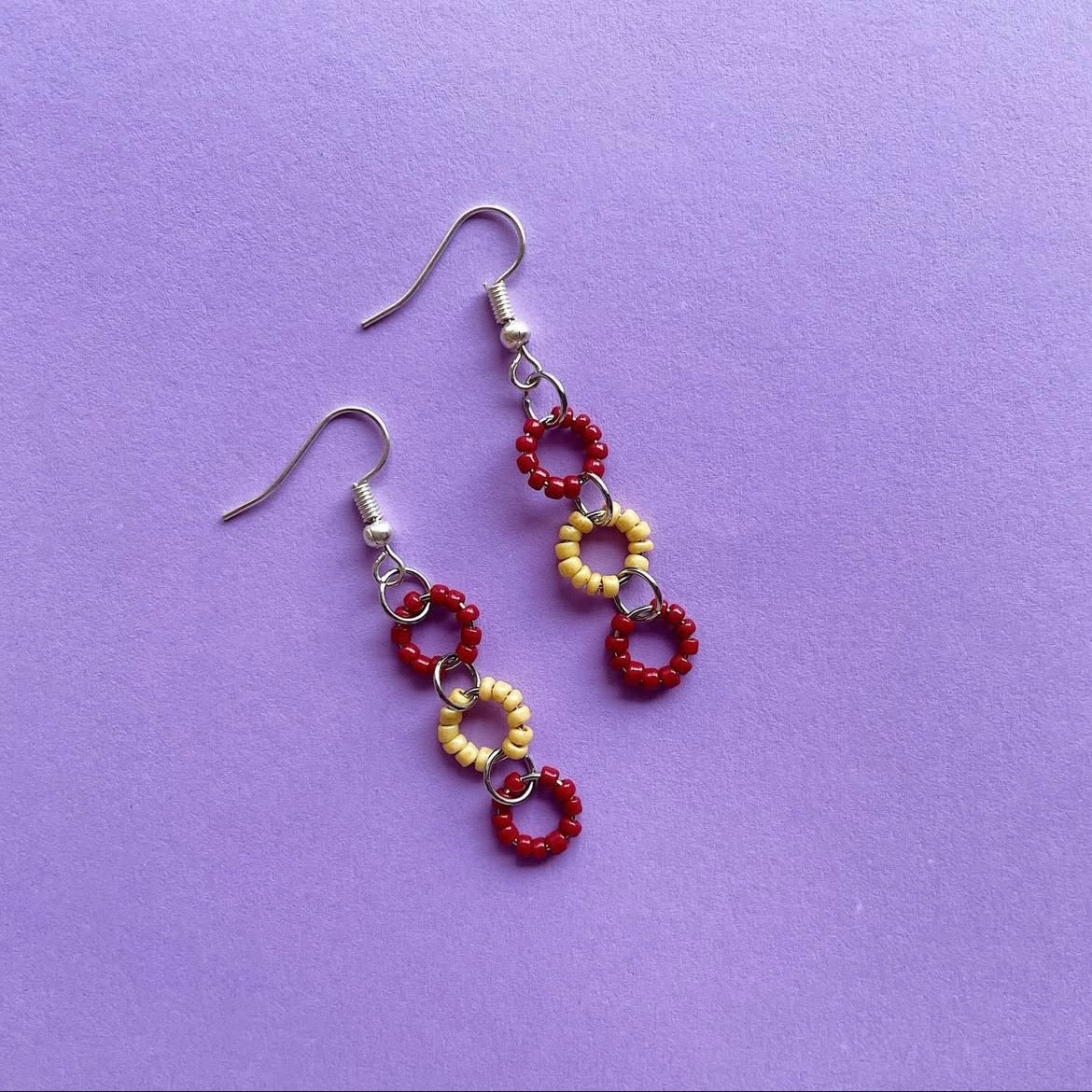 Cherry & daisy earrings ✨