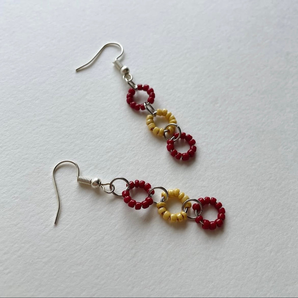 Cherry & daisy earrings ✨