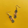 Blueberry & peach earrings ✨
