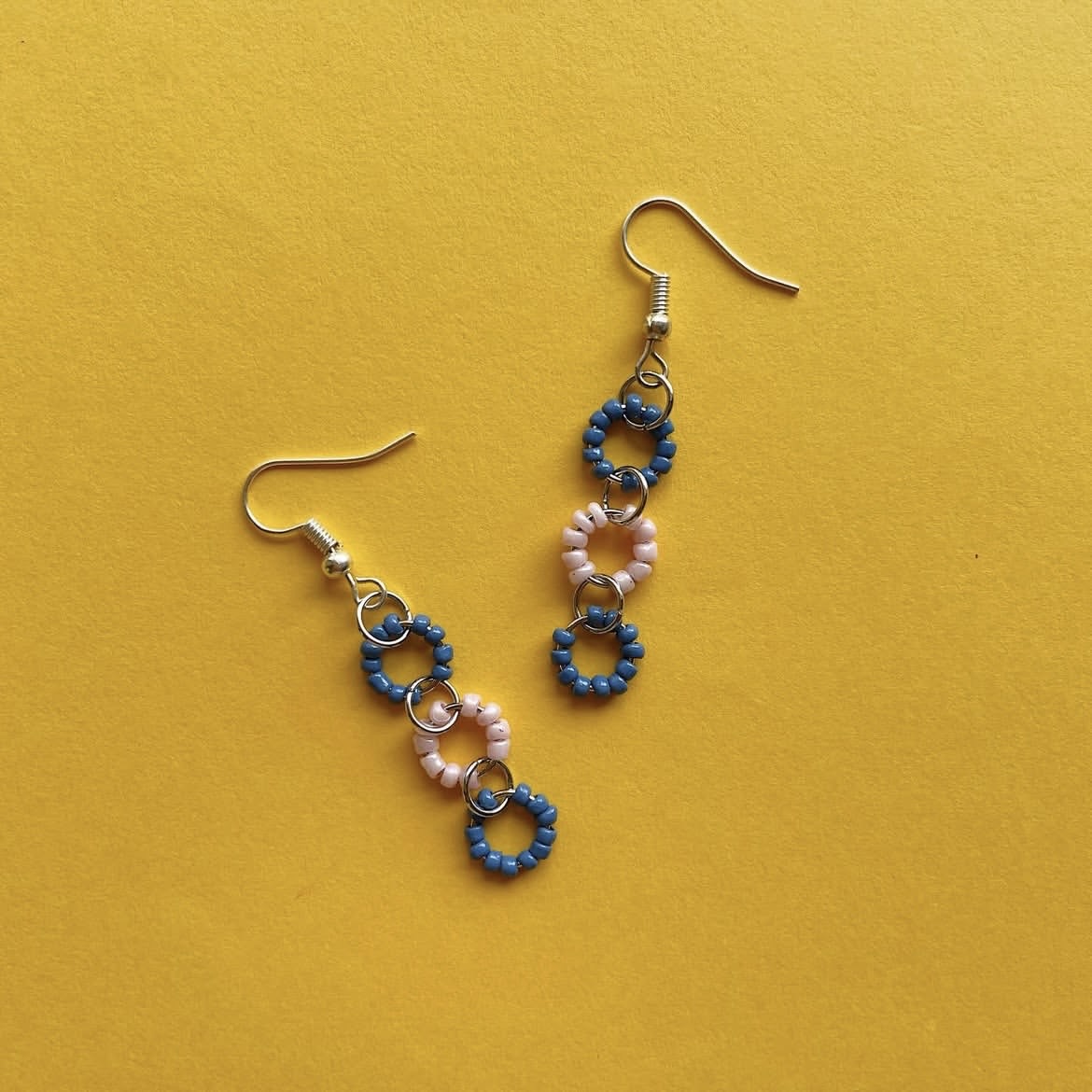 Blueberry & peach earrings ✨
