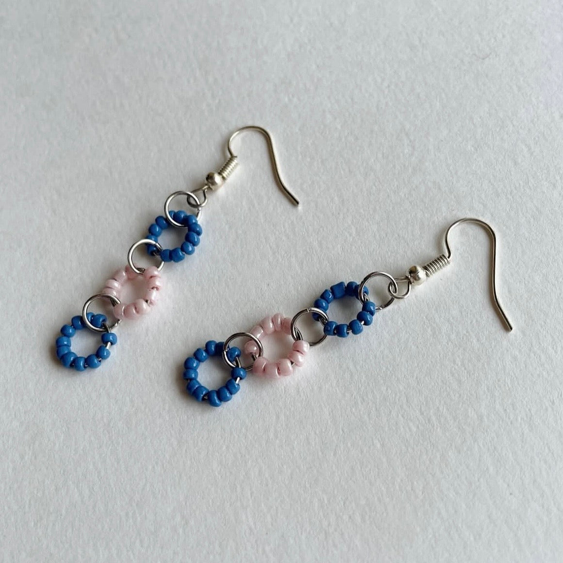 Blueberry & peach earrings ✨