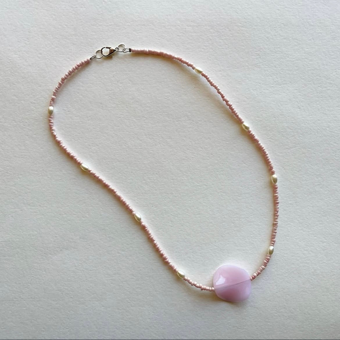 Rose petal pendant necklace ✨