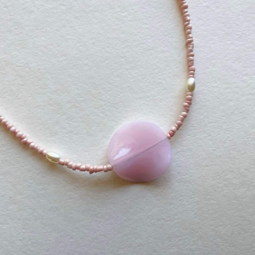Rose petal pendant necklace ✨