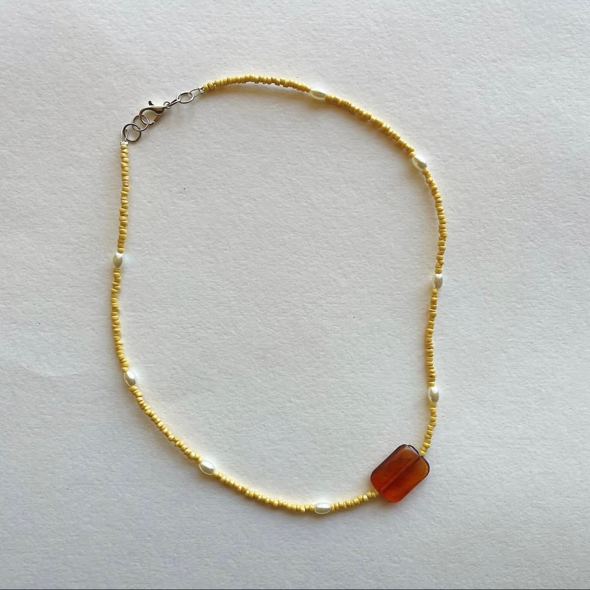 Caramel pendant necklace ✨