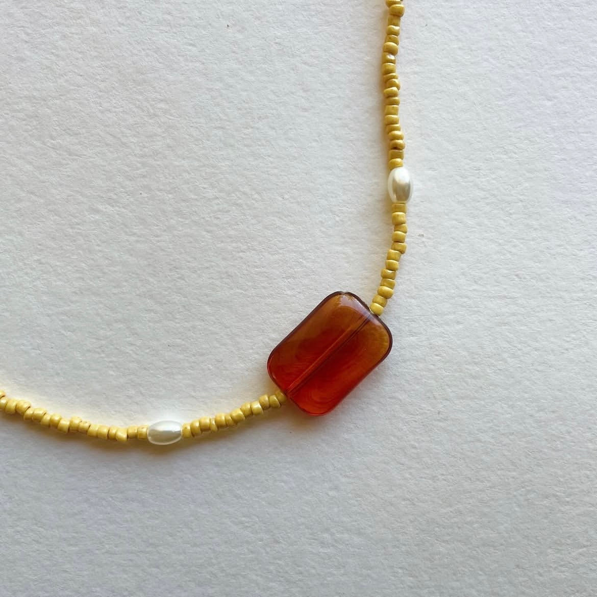 Caramel pendant necklace ✨