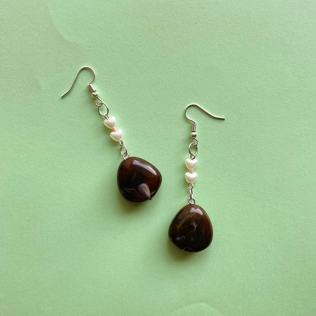 Cocoa 🤍🤍 beaded earrings ✨