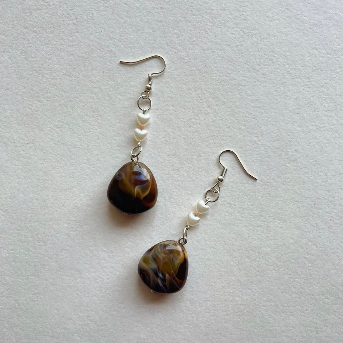 Cocoa 🤍🤍 beaded earrings ✨