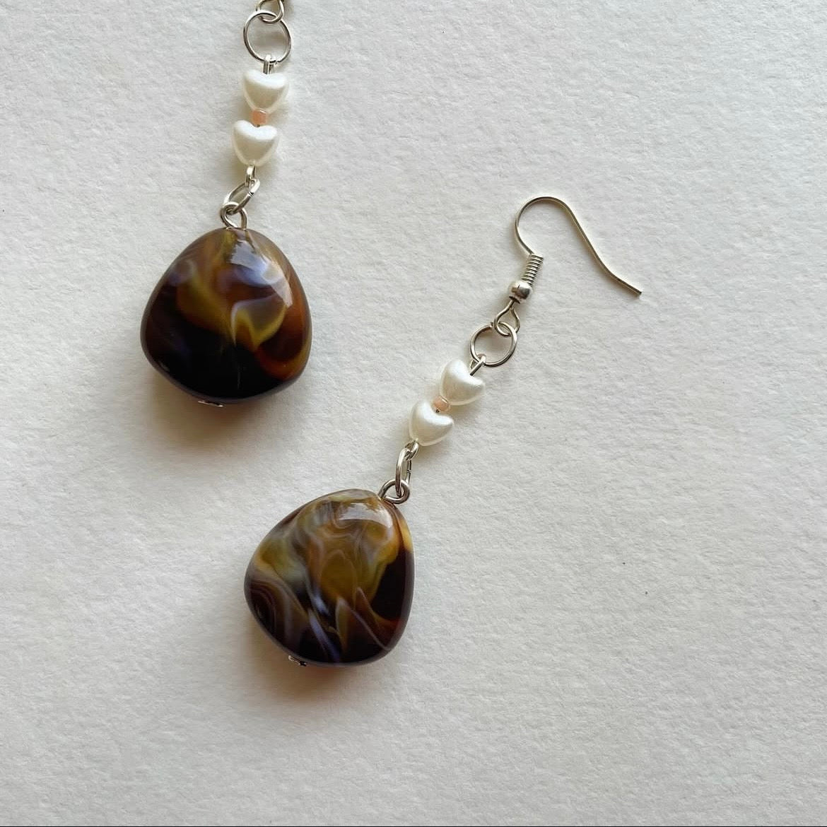Cocoa 🤍🤍 beaded earrings ✨