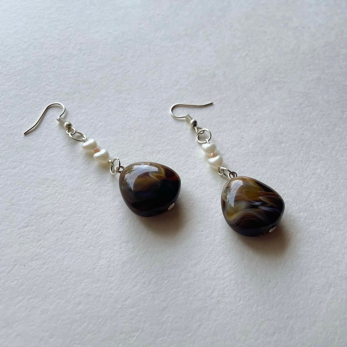 Cocoa 🤍🤍 beaded earrings ✨