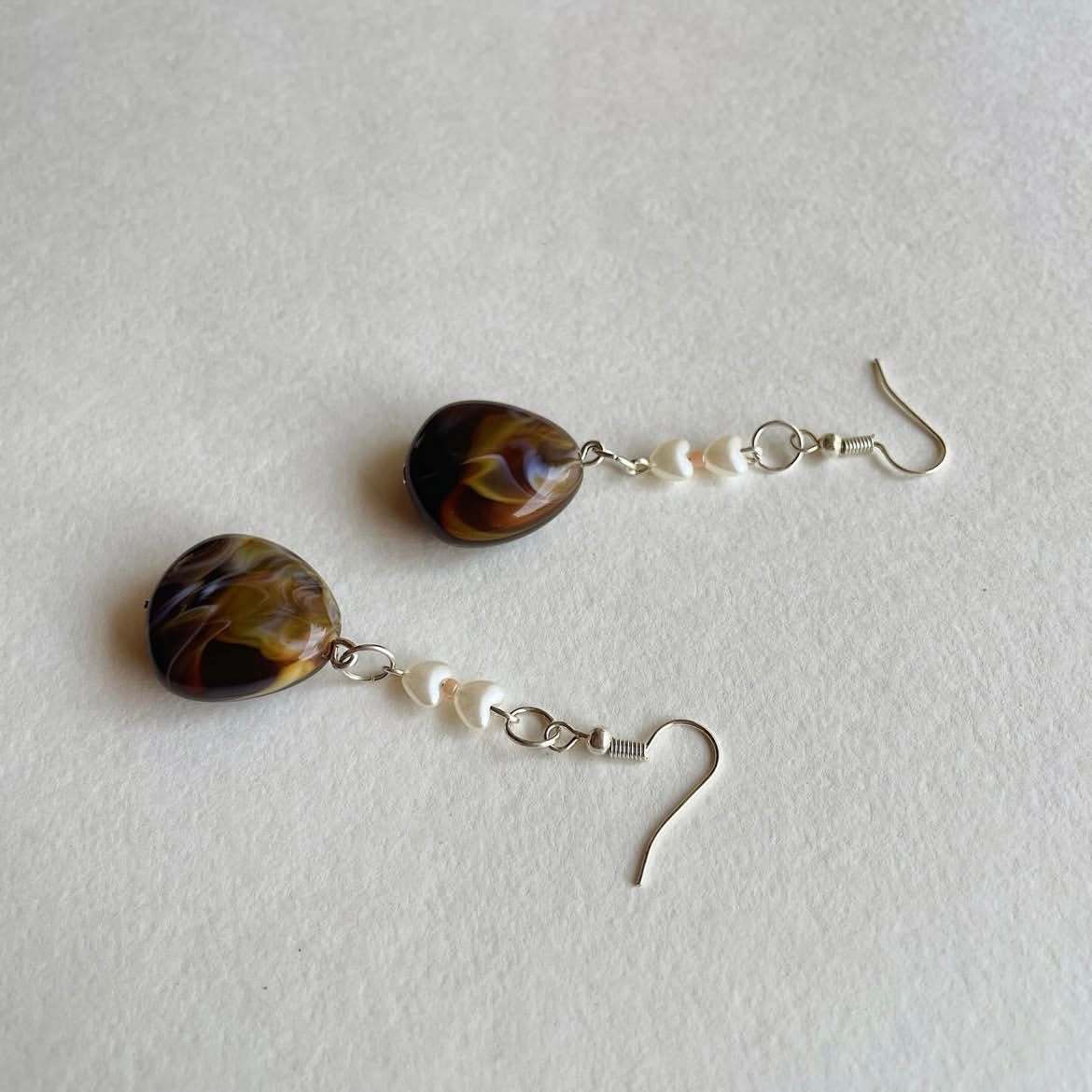 Cocoa 🤍🤍 beaded earrings ✨