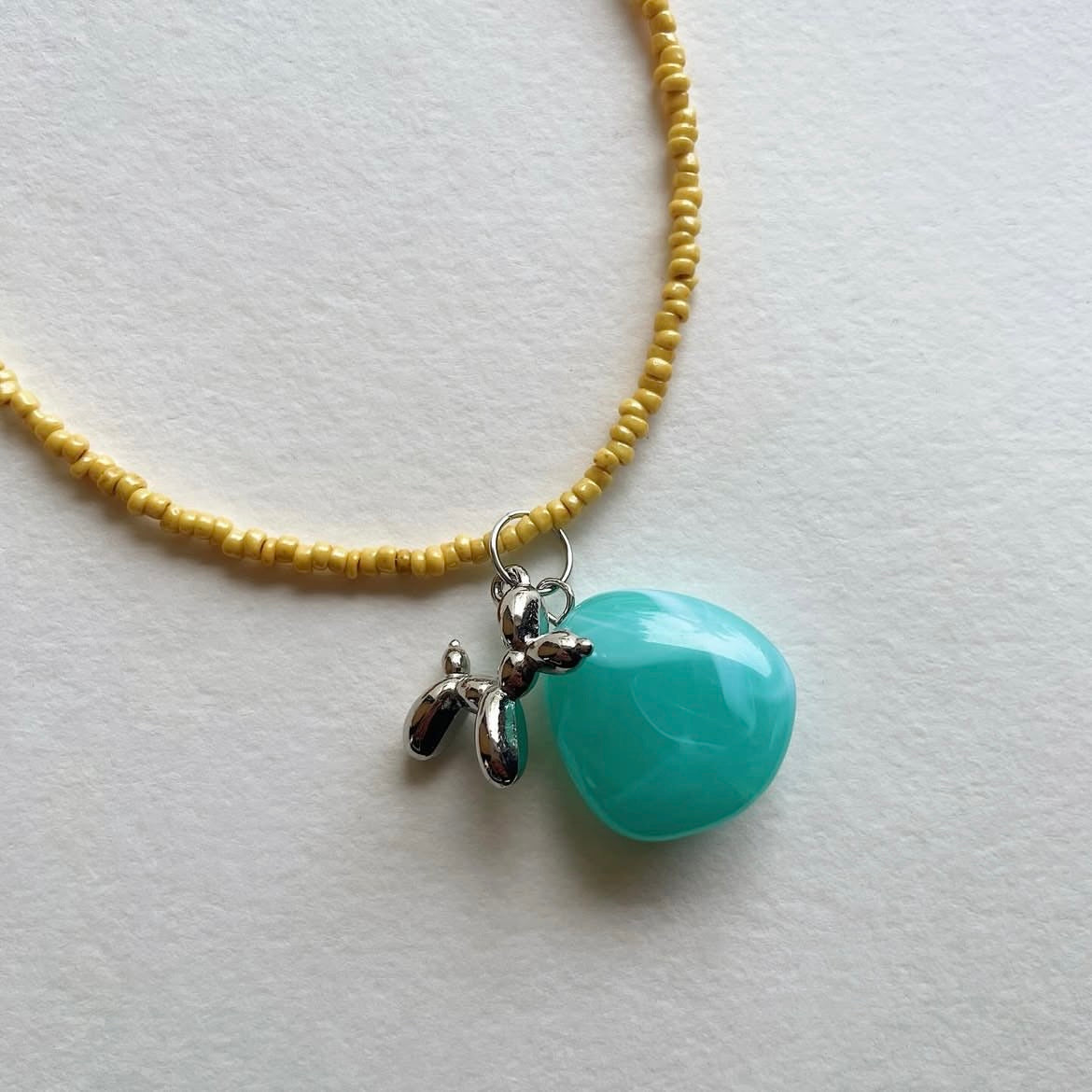 Balloon doggo pendant necklace ✨