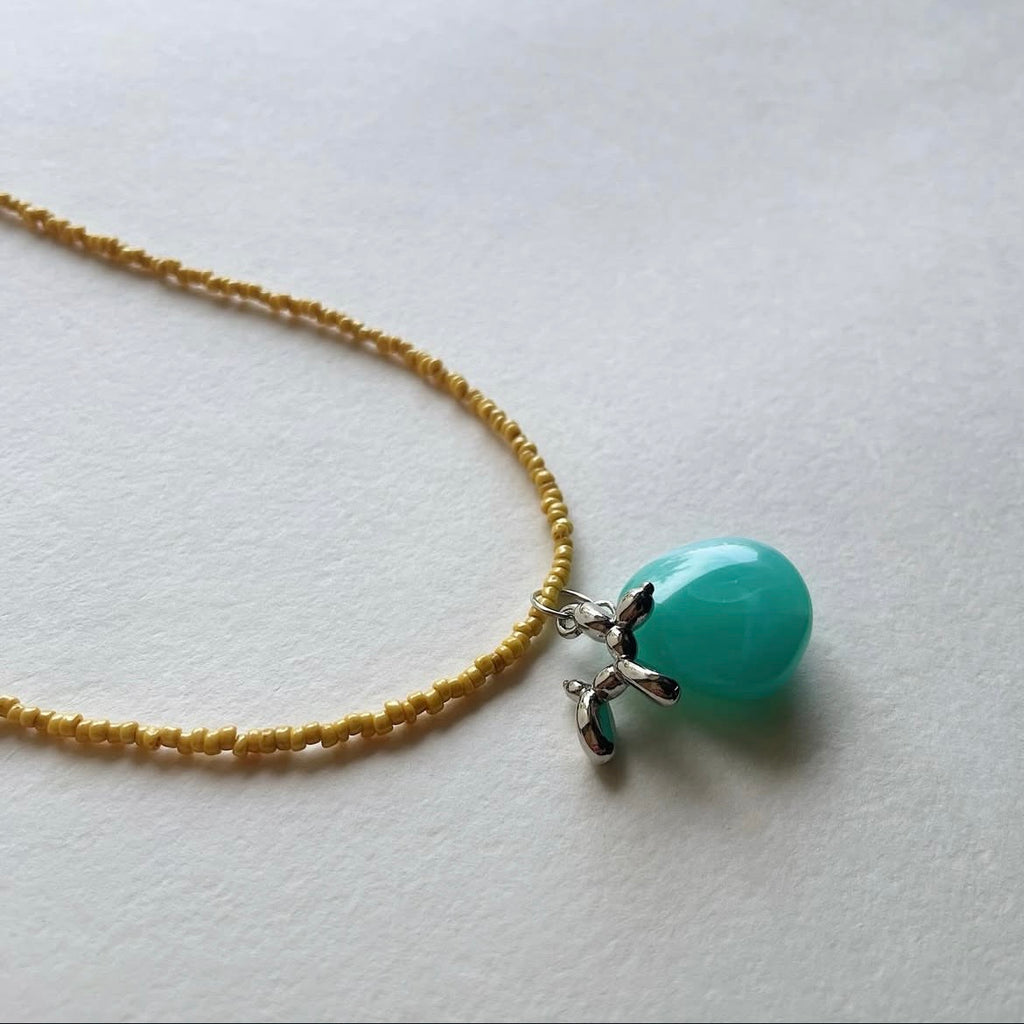 Balloon doggo pendant necklace ✨