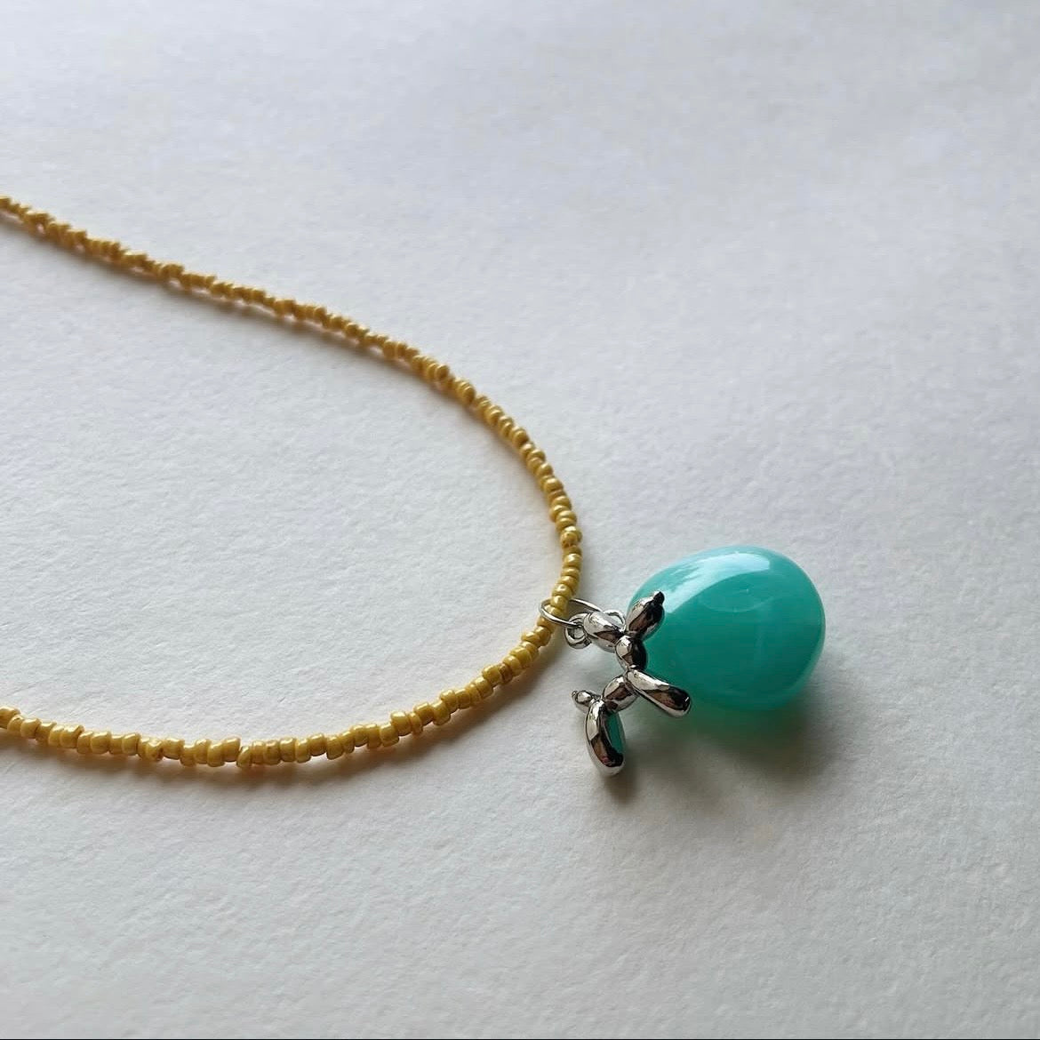 Balloon doggo pendant necklace ✨