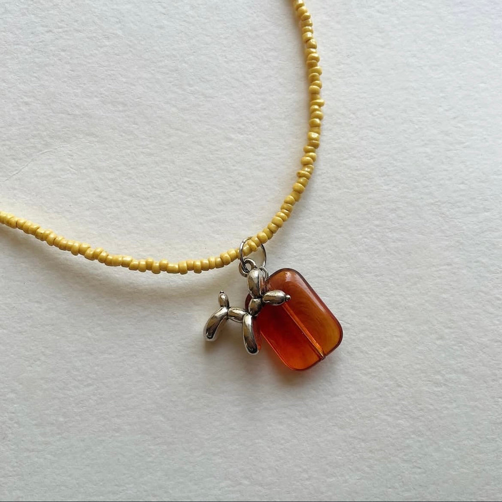 Caramel 🐕 pendant necklace ✨