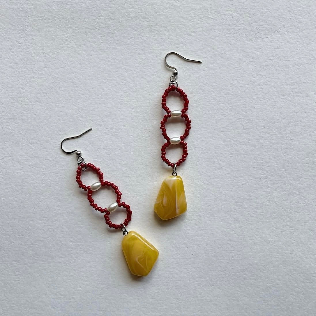 Cherry & mango dolly earrings ✨