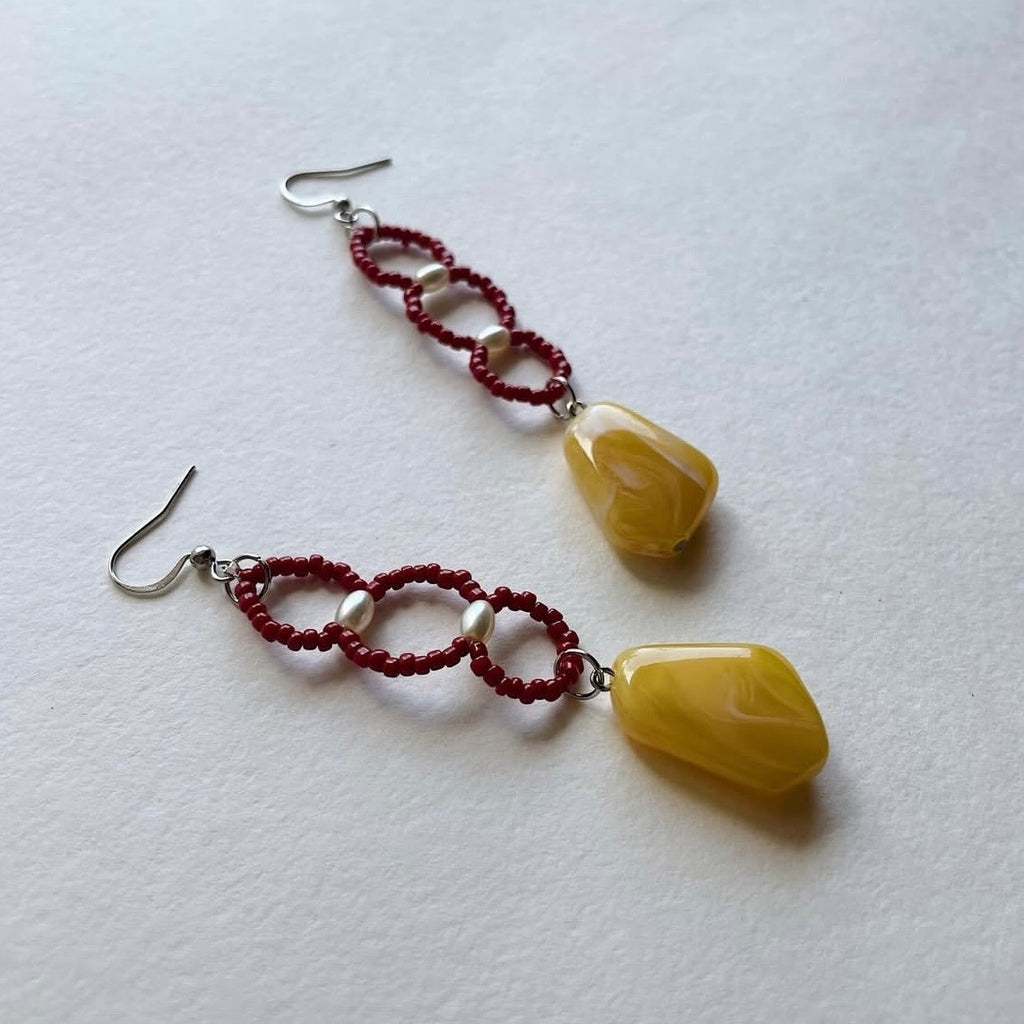 Cherry & mango dolly earrings ✨