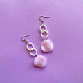 Rose petal beaded earrings ✨