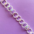 Handmade multicoloured hearts anklet ✨
