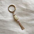 Little hearts beaded tassel keychain ✨