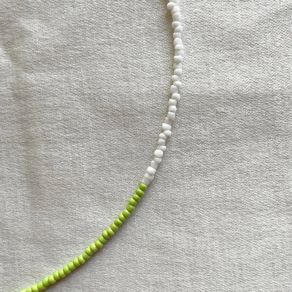 Half and half beaded necklace ✨