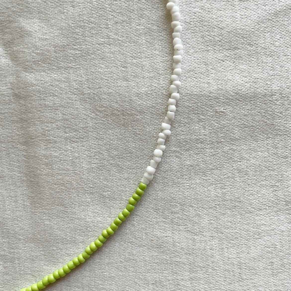 Half and half beaded necklace ✨