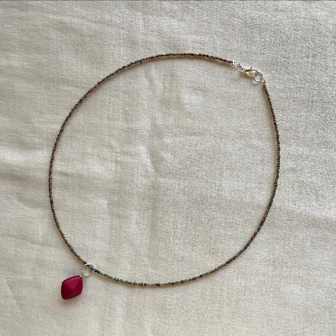 Multicoloured ♦️ beaded necklace ✨