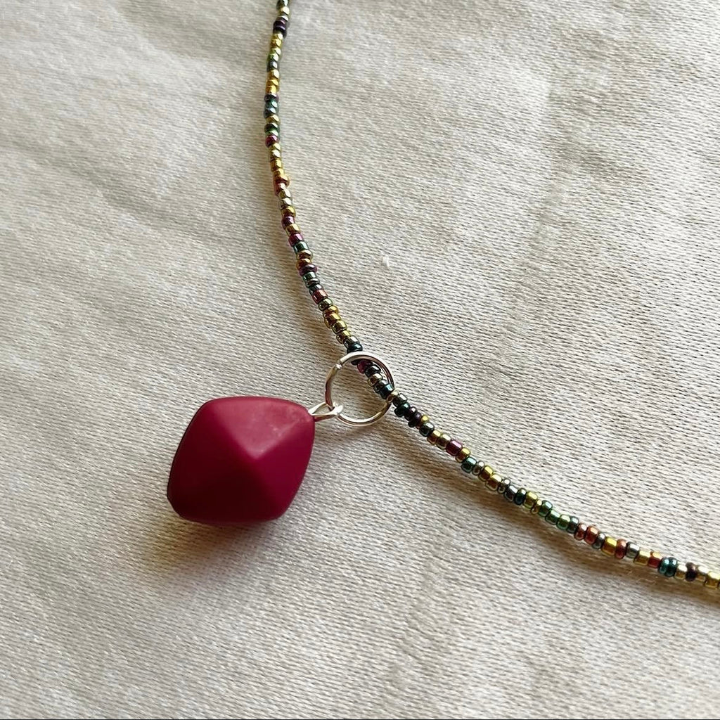 Multicoloured ♦️ beaded necklace ✨