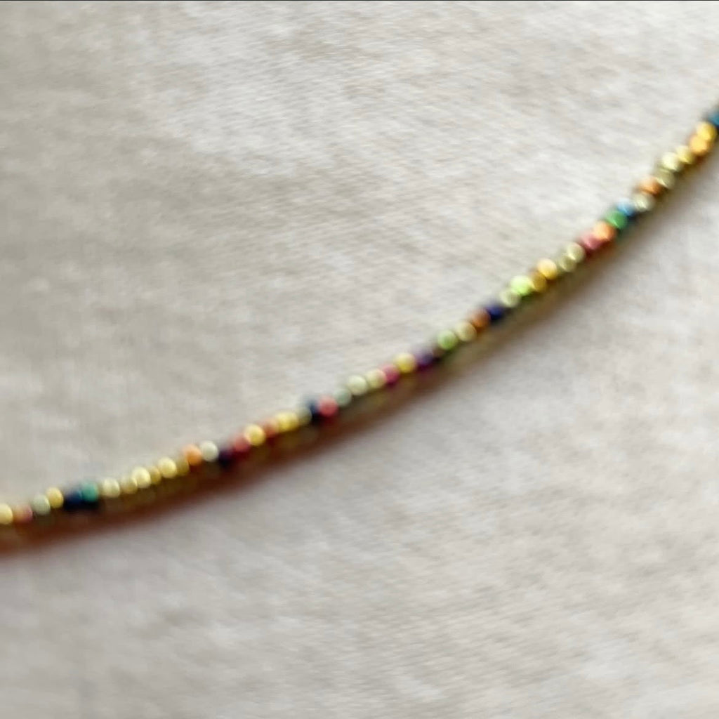 Multicoloured ♦️ beaded necklace ✨