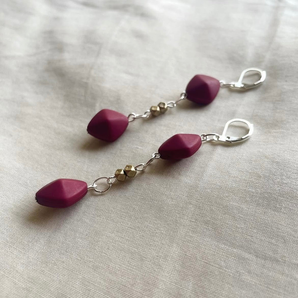 Double ♦️ beaded earrings ✨