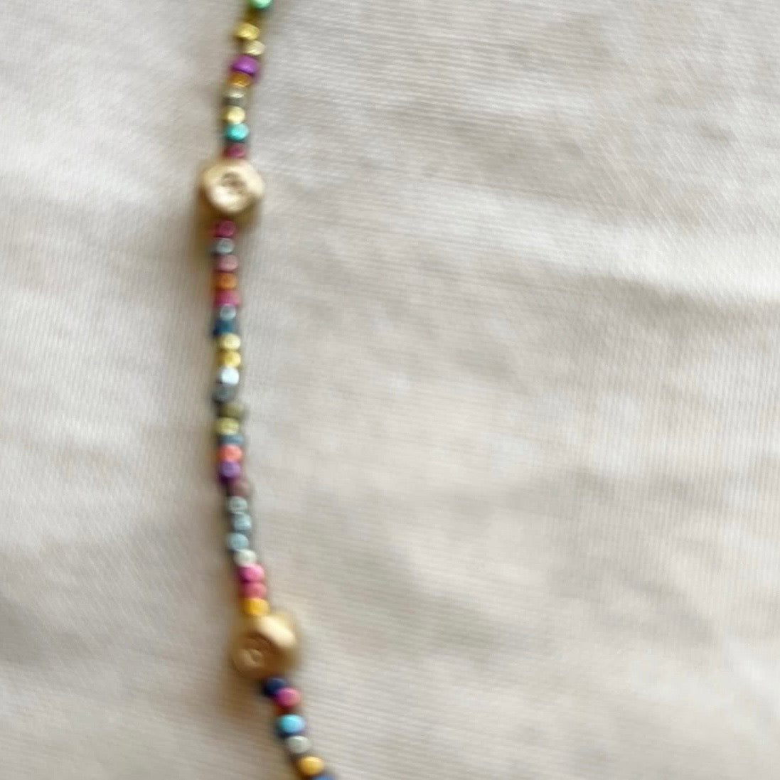 Turquoise multicoloured beaded necklace ✨