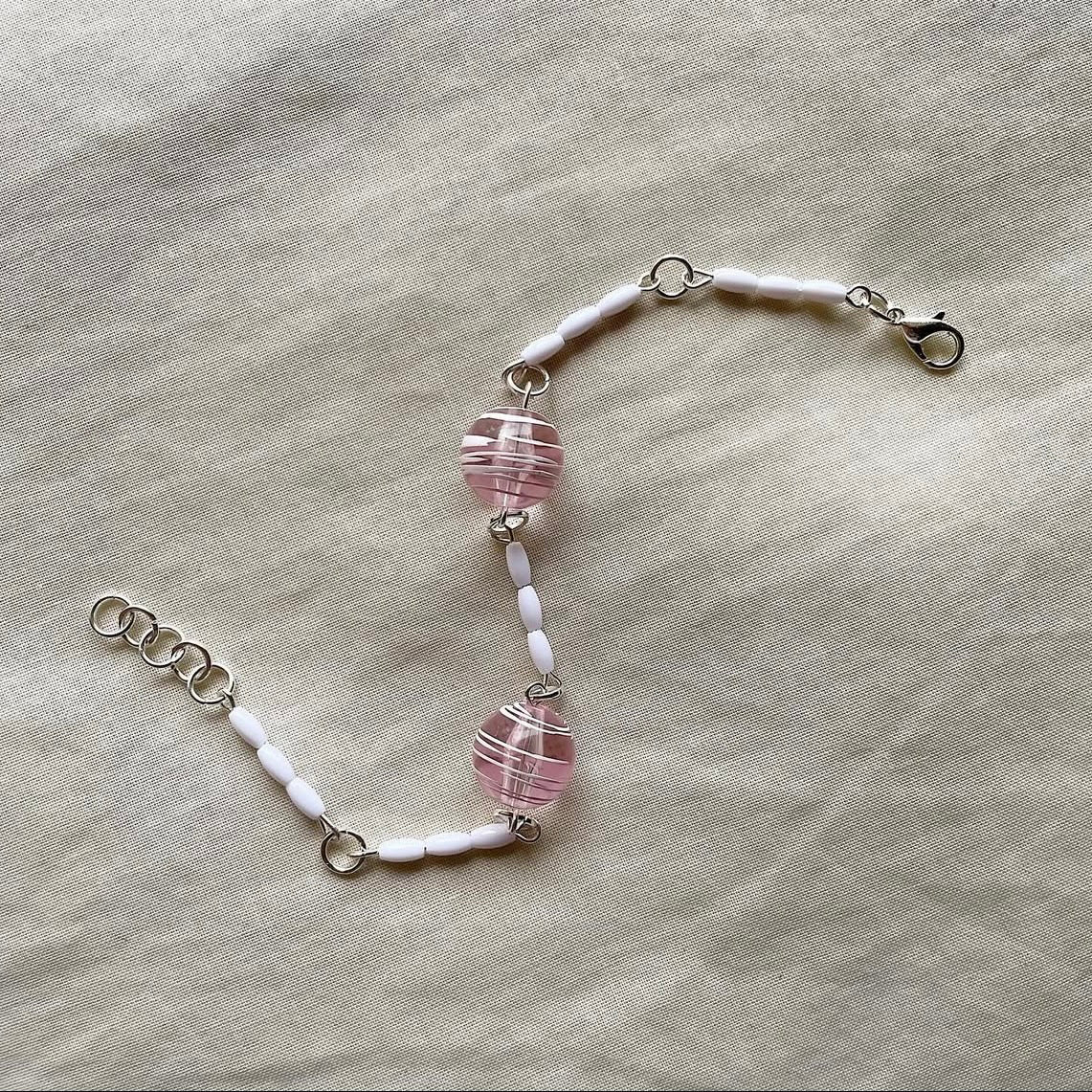 Rice scribble beaded bracelet ✨