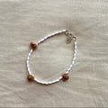 Shelly rice beaded anklet ✨