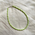 Twisted green beaded necklace ✨
