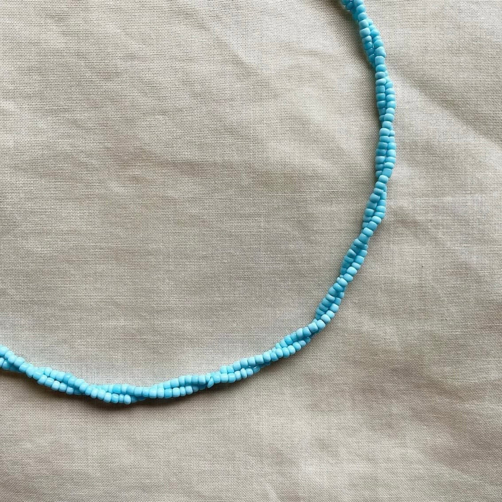 Twisted sky beaded necklace ✨