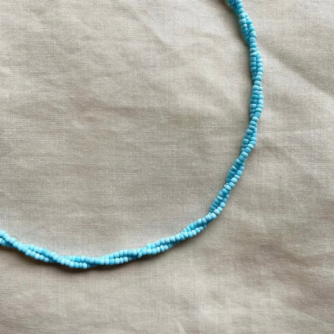 Twisted sky beaded necklace ✨
