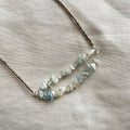 Double mismatched beaded necklace ✨