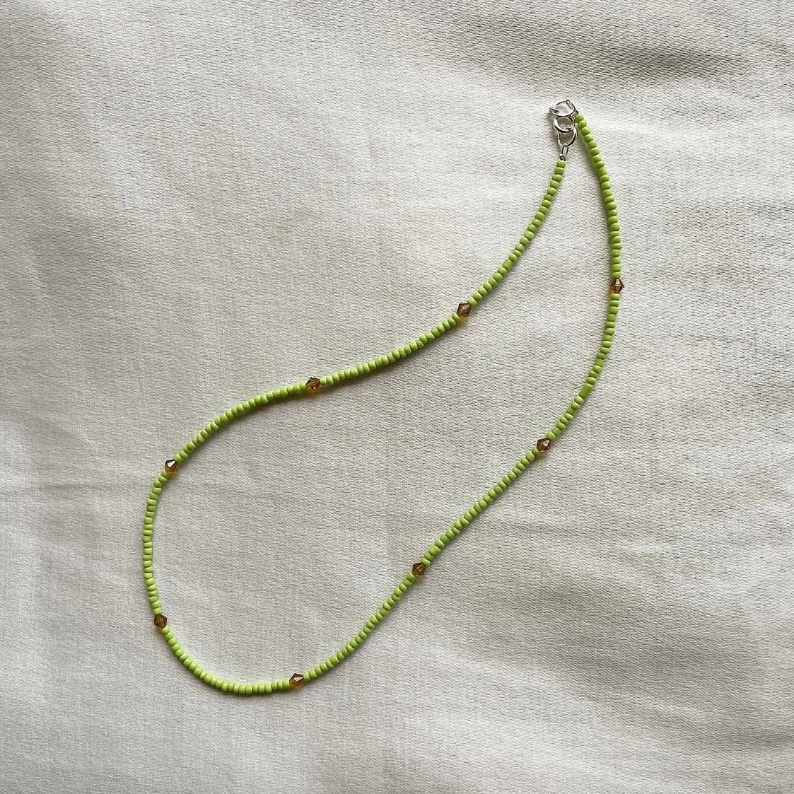 Fern beaded necklace ✨