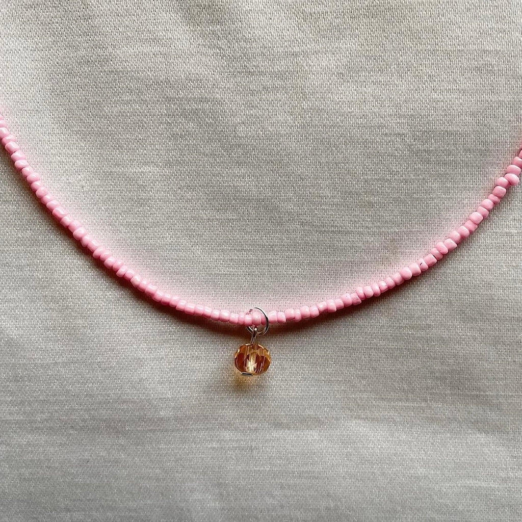 Strawberry beaded necklace ✨